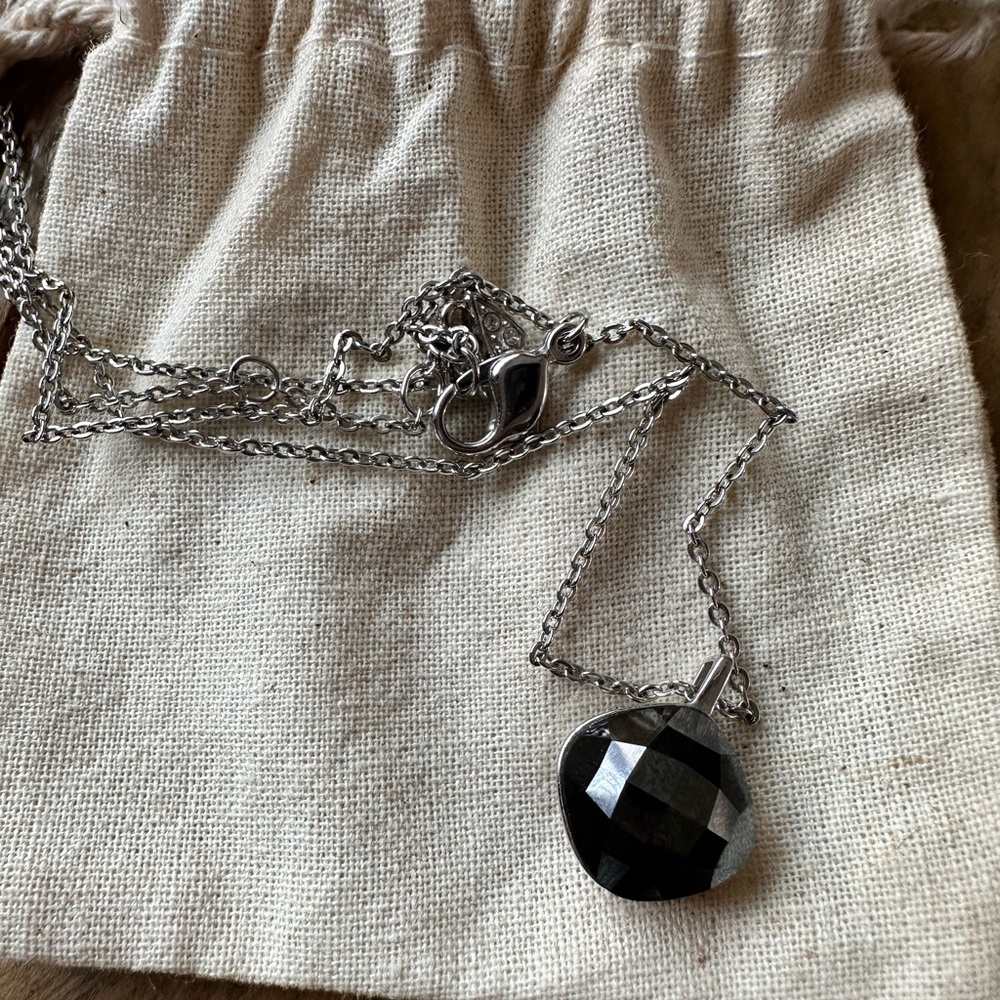 Swarovski Black Crystal Pendant necklace